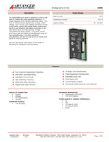 PWM servo amplificador analógico  Advanved Motions 25A8